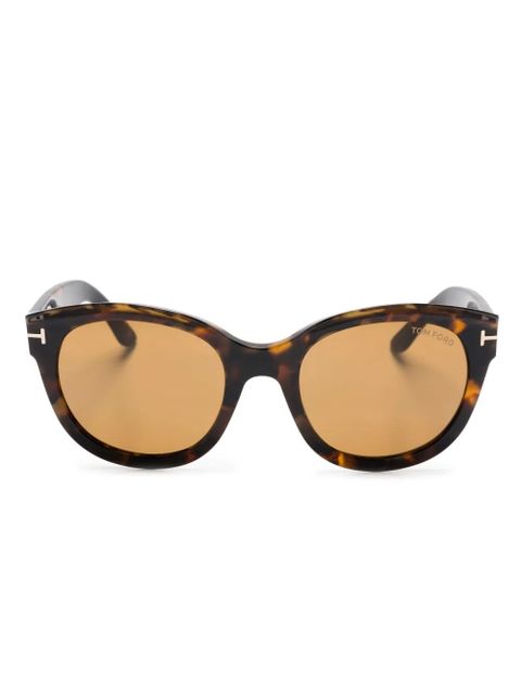 TOM FORD Eyewear Tamara oversize-frame sunglasses - Brown - zdjęcie produktu nr 1