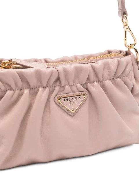Prada triangle-logo tote bag - Pink