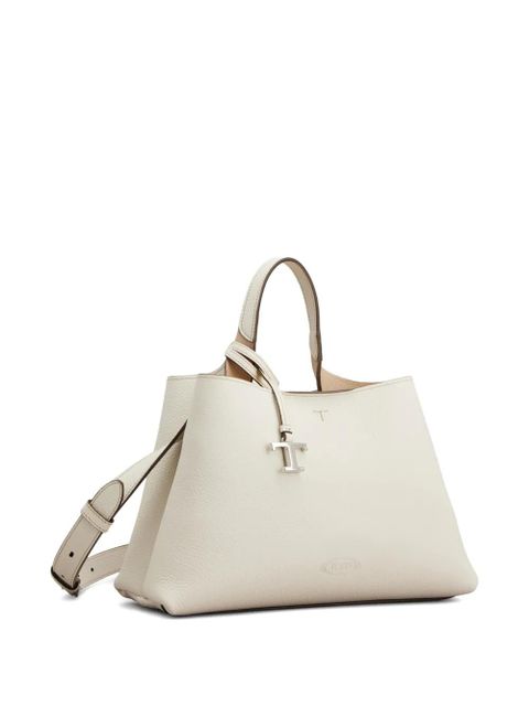Tod's logo top handle tote bag - Neutrals