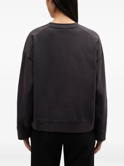 GANNI graphic-print sweatshirt - Grey