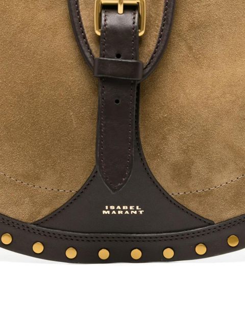 ISABEL MARANT Oskan buckle leather shoulder bag - Neutrals
