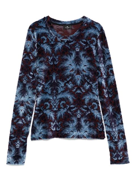 ETRO crew-neck top - Blue - zdjęcie produktu nr 1
