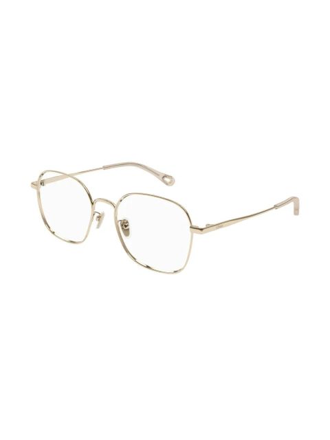 Chloé Eyewear square-frame glasses - Gold - zdjęcie produktu nr 2