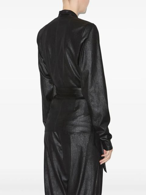 ISABEL MARANT Cinaye wrap top - Black