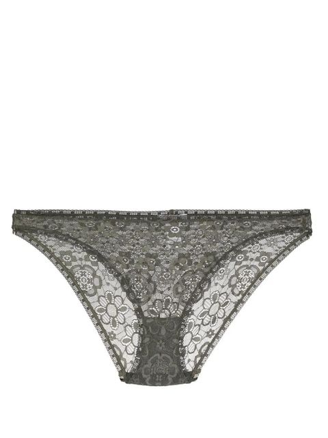ERES Riviere floral-lace briefs - Green - zdjęcie produktu nr 1