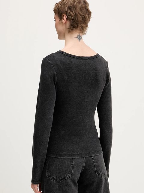 Guess Jeans longsleeve kolor czarny W6RP24 KA0H1