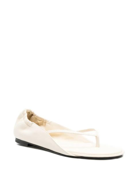 Jacquemus gathered flat sandals - Neutrals - zdjęcie produktu nr 2