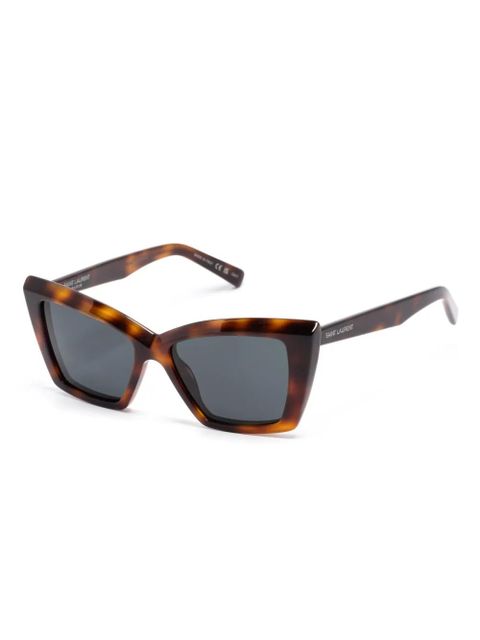 Saint Laurent Eyewear butterfly-frame sunglasses - Brown - zdjęcie produktu nr 2