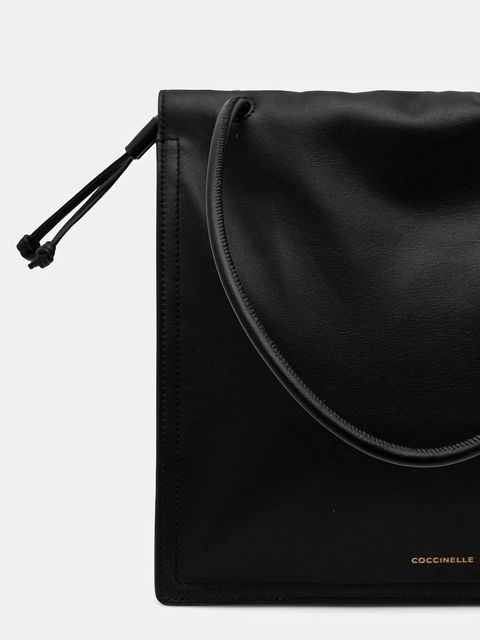 Coccinelle torebka skórzana kolor czarny E1 SS5 11 02 01 - zdjęcie produktu nr 2