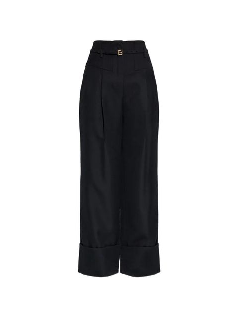 FENDI poudre wool trousers - Black - zdjęcie produktu nr 1