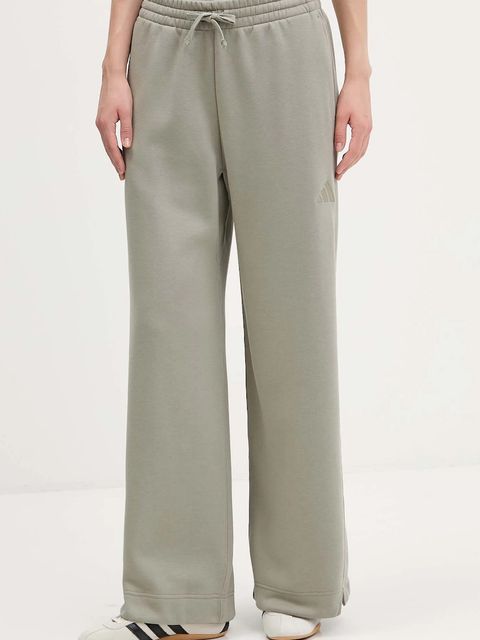 adidas spodnie dresowe All Szn damskie kolor zielony gładkie JY5014 - zdjęcie produktu nr 1