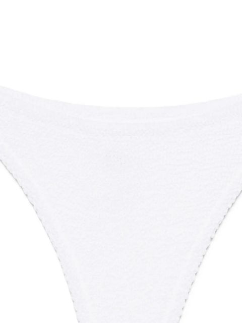 MC2 Saint Barth crinkle bikini bottoms - White