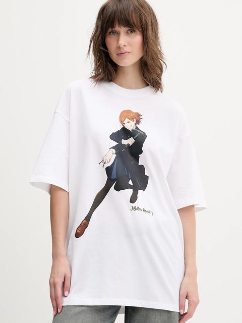 Hugo Blue t-shirt bawełniany HUGO x Jujutsu Kaisen - zdjęcie produktu nr 1