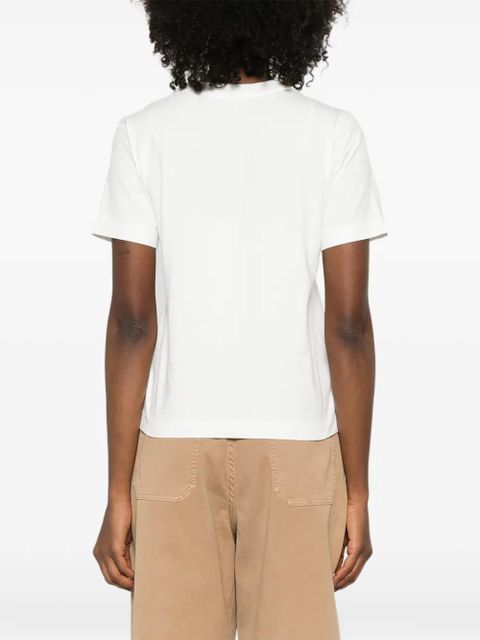 Burberry embossed T-shirt - White