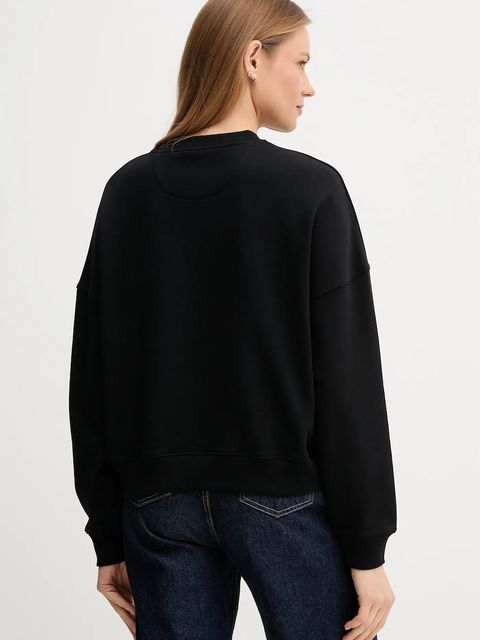 Guess bluza bawełniana RACHELE damska kolor czarny z aplikacją W5YQ04 KC8I0 - zdjęcie produktu nr 2