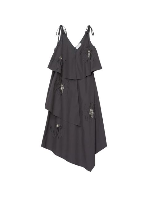3.1 Phillip Lim flower appliqué layered dress - Grey - zdjęcie produktu nr 1