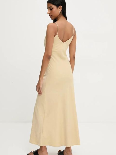 Answear.LAB sukienka kolor żółty maxi rozkloszowana - zdjęcie produktu nr 2