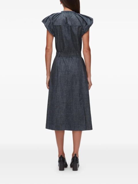 3.1 Phillip Lim puff-sleeve belted dress - Blue