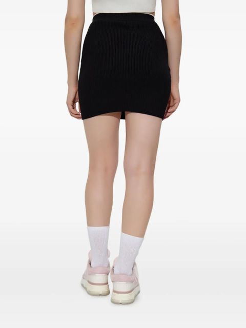 AMIRI ribbed mini skirt - Black - zdjęcie produktu nr 2