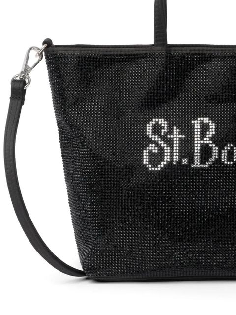 MC2 Saint Barth Strass rhinestone-embellished mini bag - Black