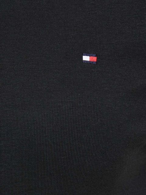 Tommy Hilfiger longsleeve bawełniany kolor czarny WW0WW40589