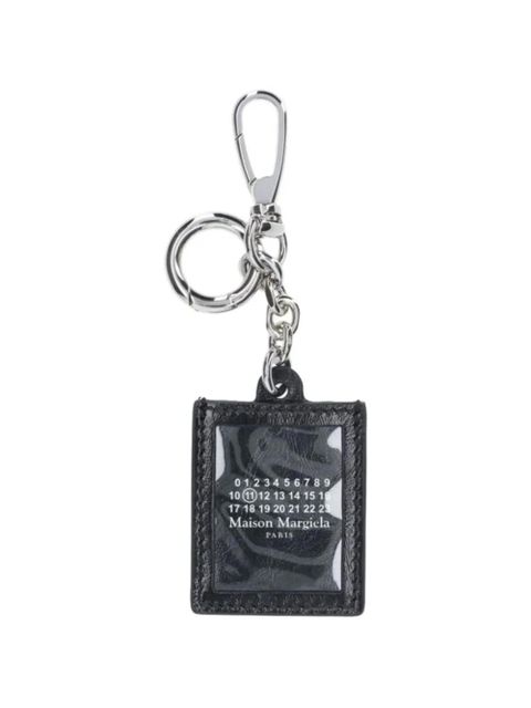 Maison Margiela logo-detail keyring - Black - zdjęcie produktu nr 1