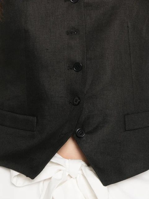 Weekend Max Mara button V-neck waistcoat - Black