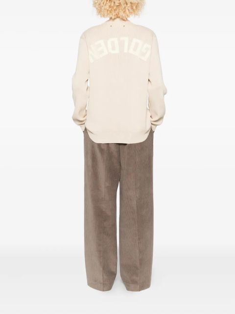 Golden Goose ribbed crew-neck sweater - Neutrals