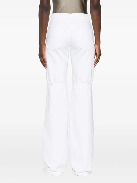 Coperni open-knee flared jeans - White - zdjęcie produktu nr 1
