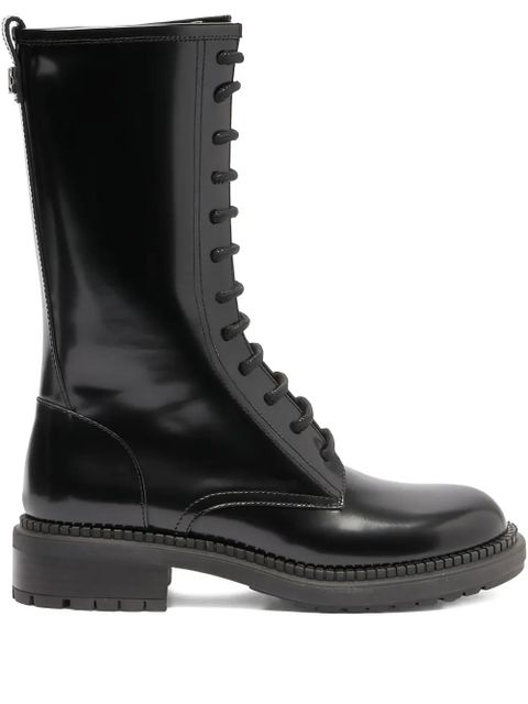 Casadei 30mm Wizzard lace-up leather boots - Black - zdjęcie produktu nr 1