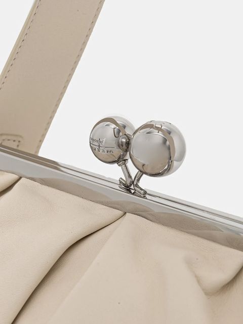 Weekend Max Mara torebka skórzana ASLALOM kolor beżowy 2615511184600