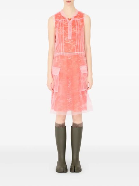 Maison Margiela layered midi dress - Orange