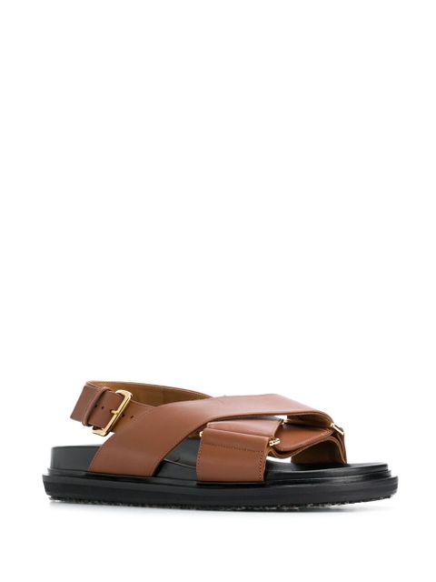 Marni Fussbet criss-cross sandals - Brown - zdjęcie produktu nr 2