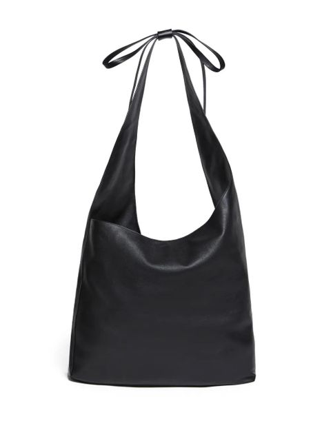 Reformation Vittoria leather oversize tote bag - Black - zdjęcie produktu nr 1
