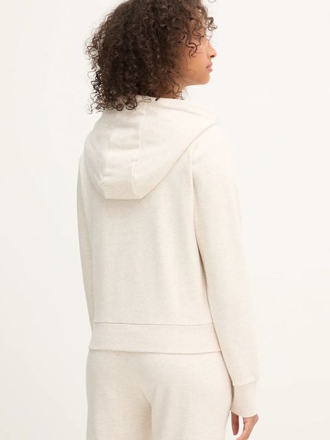 Guess bluza SOFIA damska kolor beżowy z kapturem gładka O5RQ02 KCO31