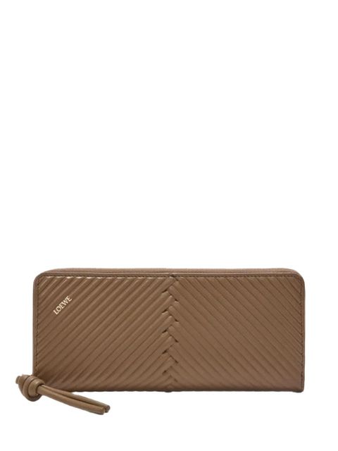 LOEWE zip calfskin wallet - Neutrals - zdjęcie produktu nr 1