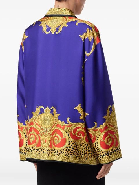 Versace baroque-print shirt - Purple - zdjęcie produktu nr 2