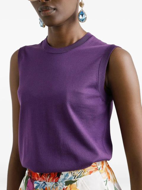 Dolce & Gabbana silk tank top - Purple