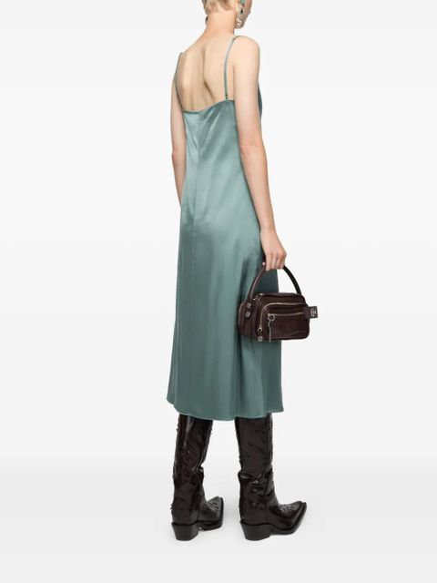 Acne Studios lace slip midi dress - Green