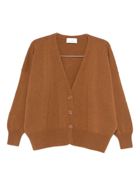 SOLOTRE V-neck cardigan - Brown