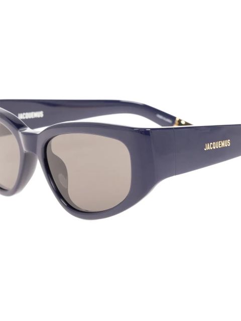 Jacquemus logo-print sunglasses - Blue - zdjęcie produktu nr 2