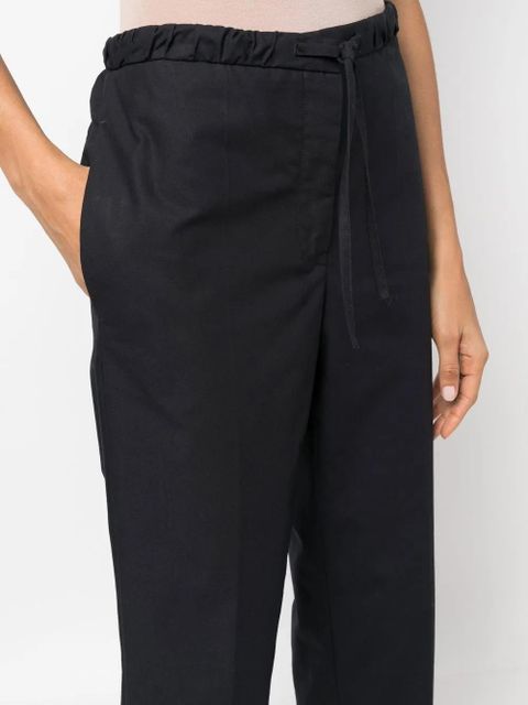 Jil Sander drawstring cropped trousers - Blue