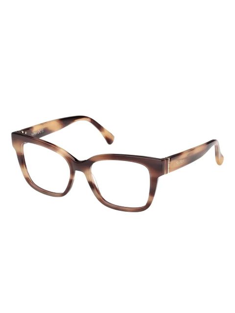 Max Mara tortoiseshell square-frame glasses - Brown - zdjęcie produktu nr 2