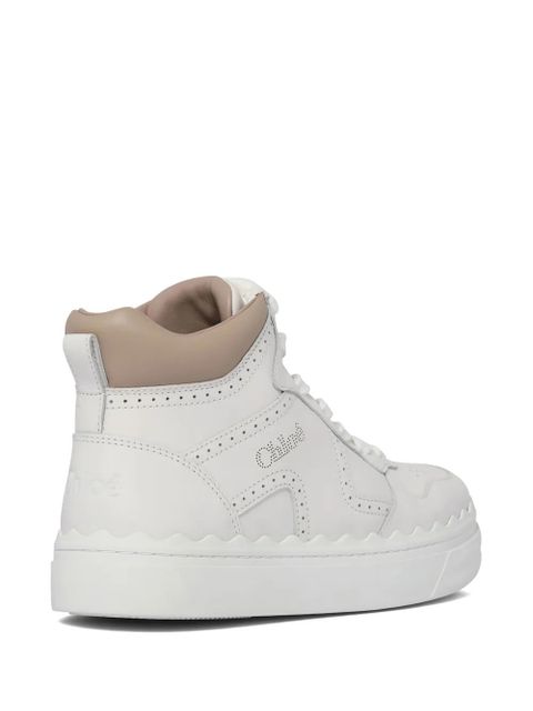 Chloé perforated-detail sneakers - White