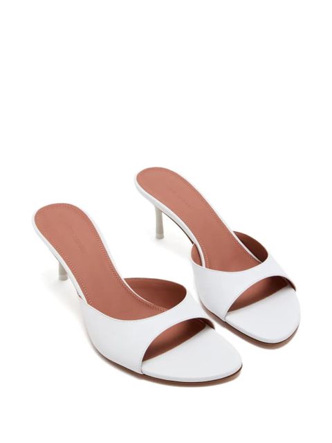 Amina Muaddi 60mm open-toe heeled sandals - White