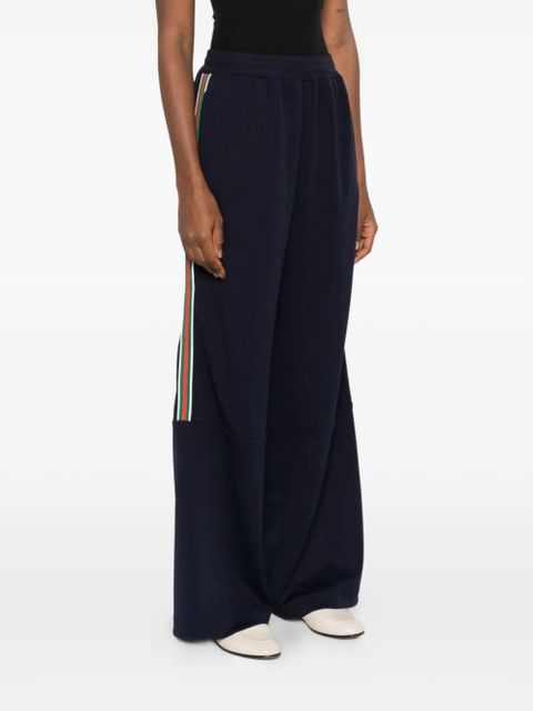 Gucci side-stripe trousers - Blue