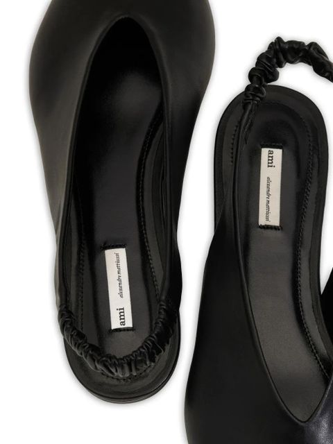 AMI Paris pointed-toe slingbacks - Black