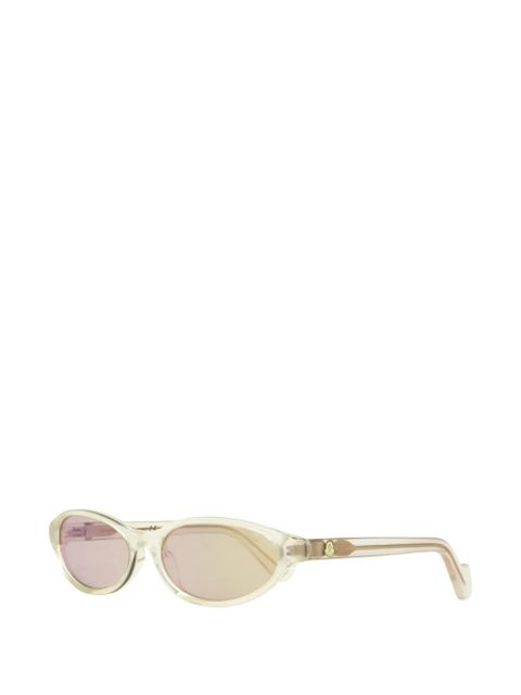 Moncler Eyewear oval-frame sunglasses - Neutrals - zdjęcie produktu nr 2