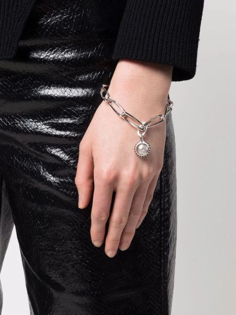 Missoma pave sphere twisted-link bracelet - Silver