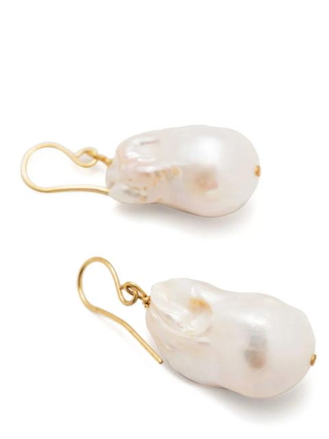 Jil Sander pearl-detail drop earrings - White